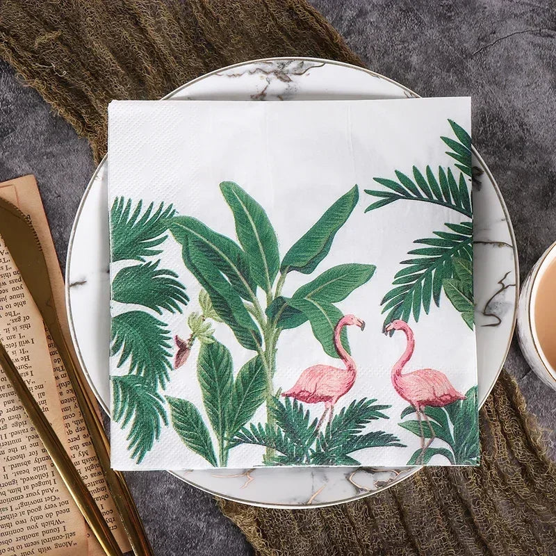 Tropical Flamingo Paper Napkins