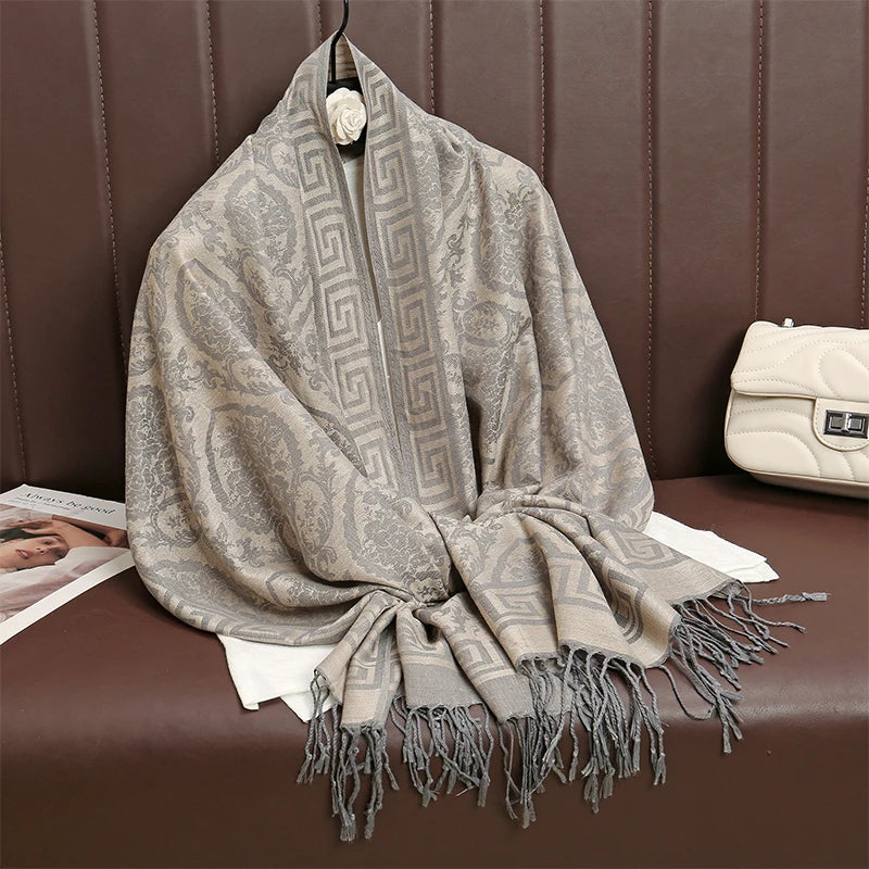 Luxury Thick Cashmere Women Shawl