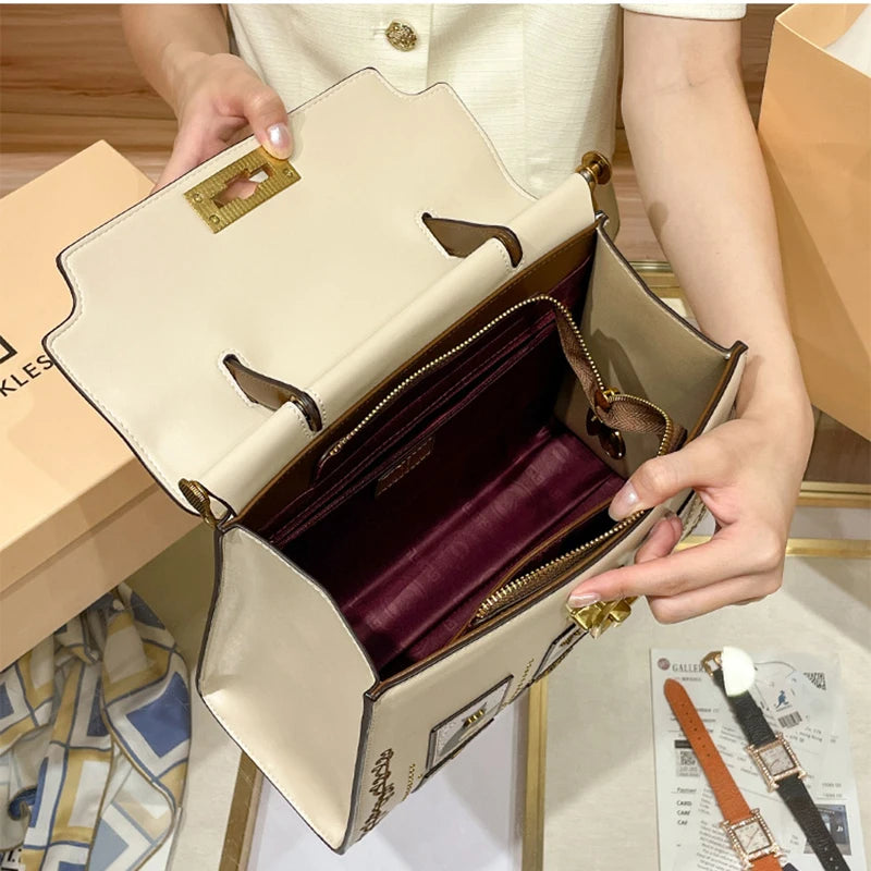 Luxury Painting Designer Handbag