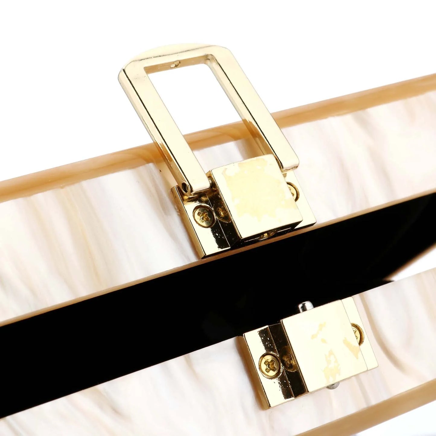 ACRYLIC CHAIN BOX CLUTCH BAG