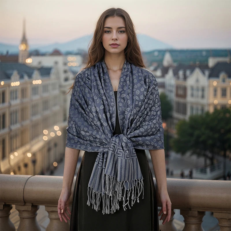 Luxury Thick Cashmere Women Shawl