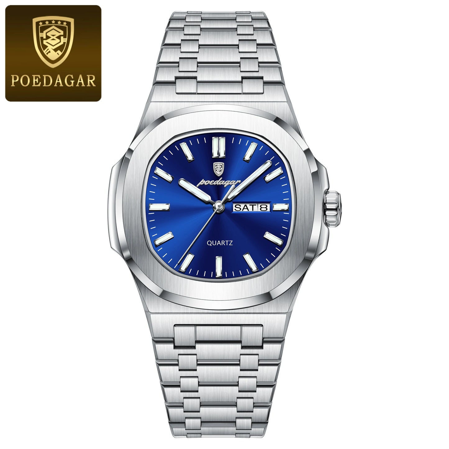 POEDAGAR LUXURY MILITARY MENS WATCH