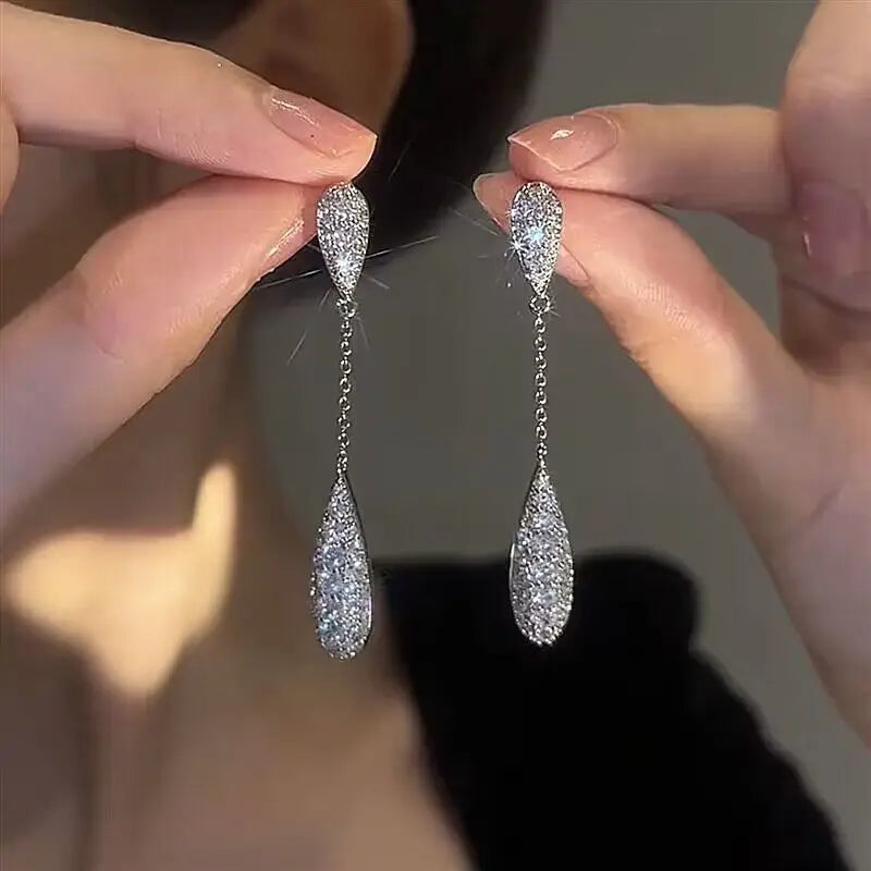 Cascading Crystal  Dangle Earrings *LIMITED STOCK*