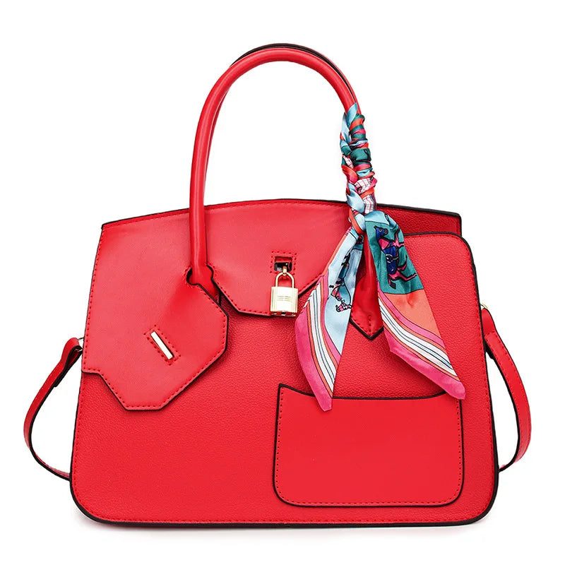 Lychee Grain Large Capacity Handbag