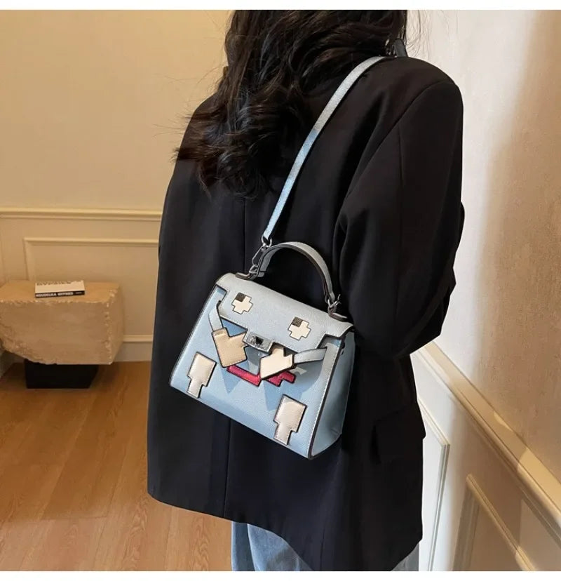 Retro Chic Leather Crossbody Bag