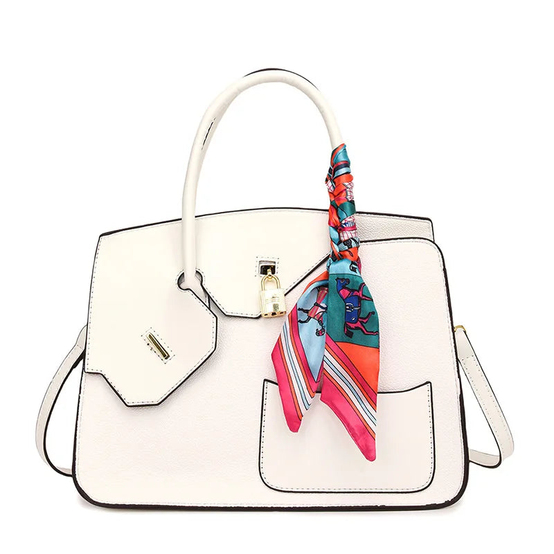 Lychee Grain Large Capacity Handbag