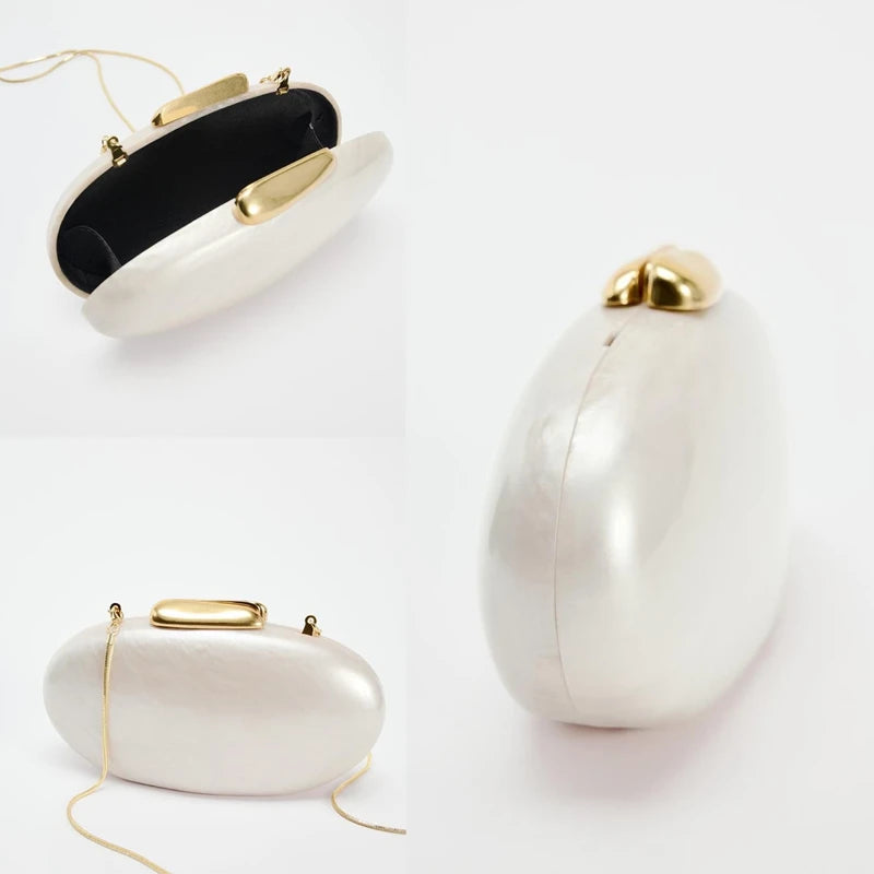 Egg  Acrylic Clutch Bag