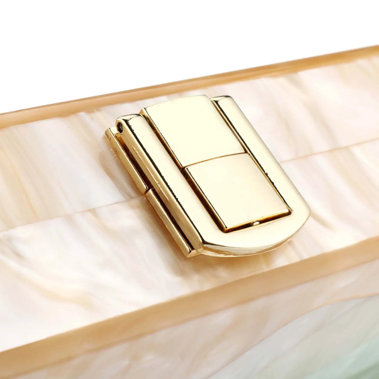 ACRYLIC CHAIN BOX CLUTCH BAG