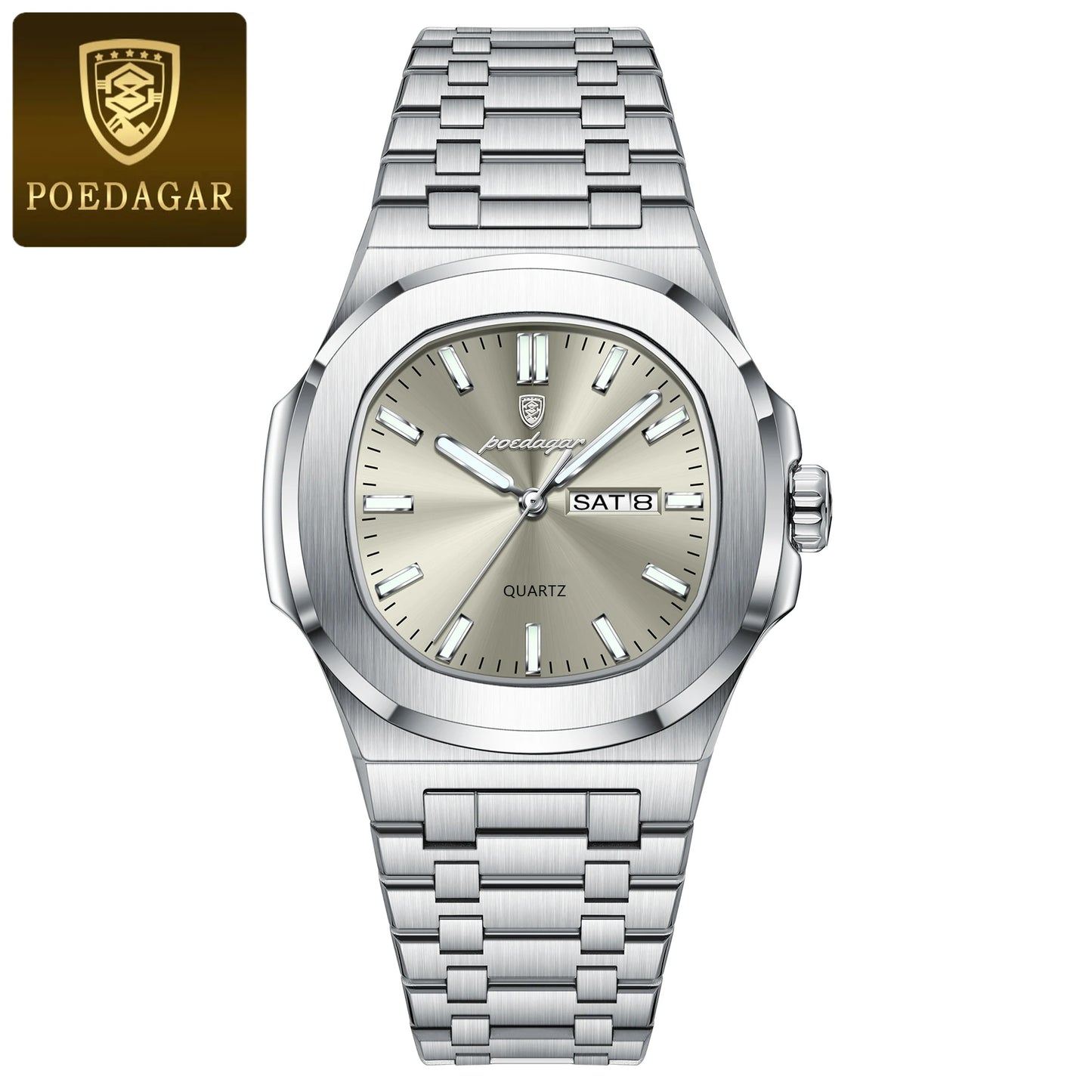 POEDAGAR LUXURY MILITARY MENS WATCH