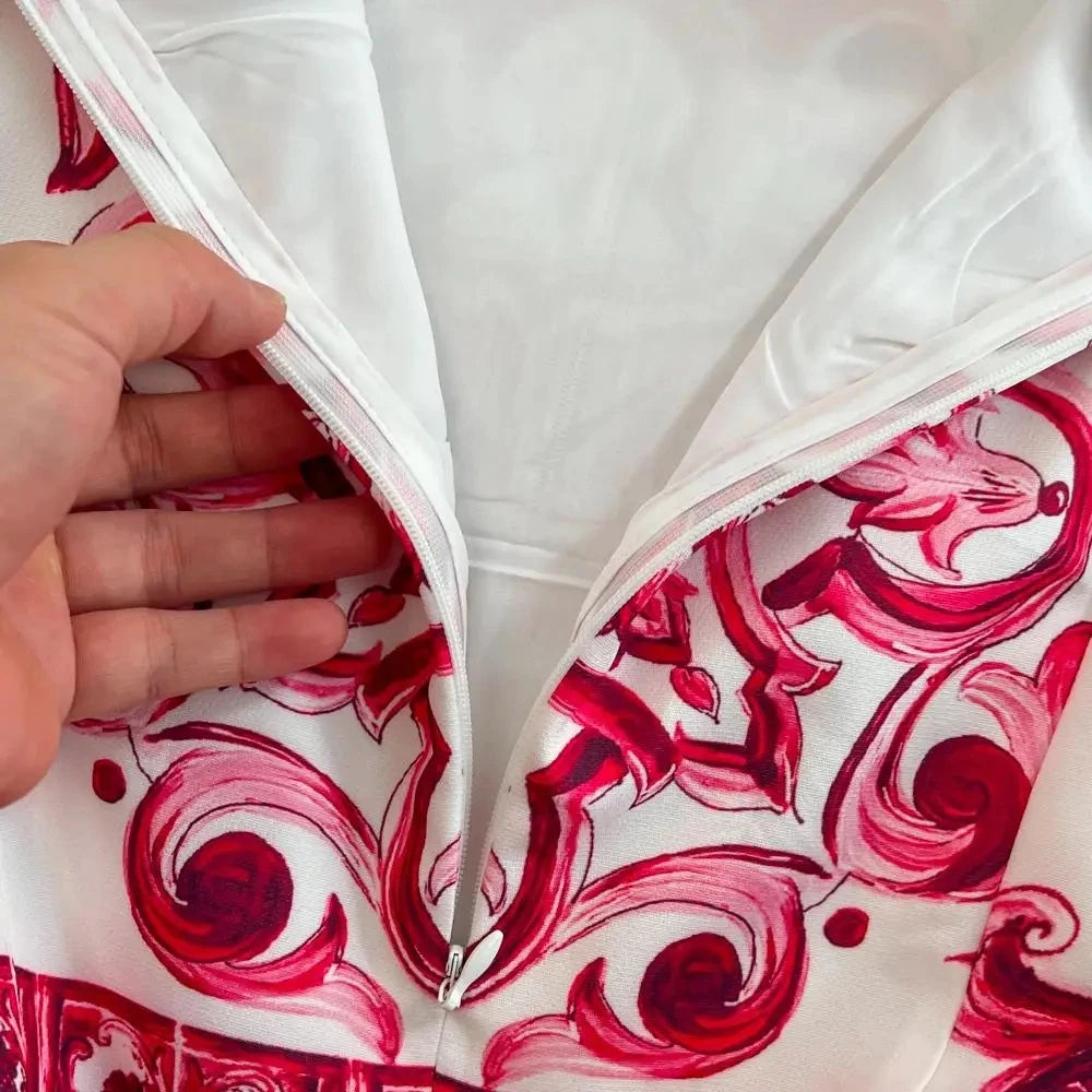 Summer Sleeveless Porcelain Dress