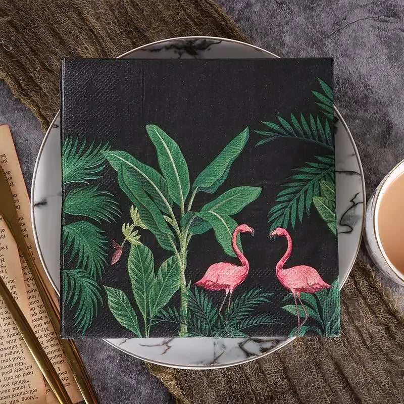 Tropical Flamingo Paper Napkins