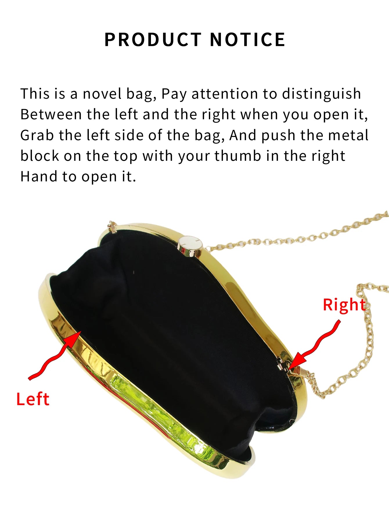 French Metal Effect Bag