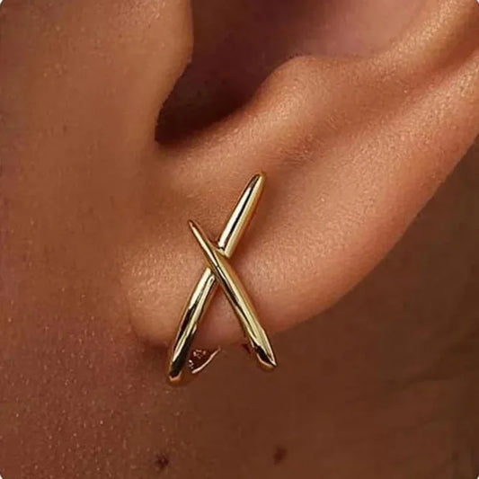 Stainless Steel Cross Stud Earrings
