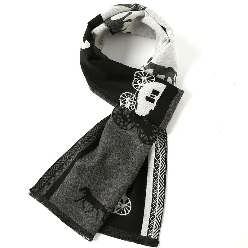 Horse Pattern Gentlemen Scarf