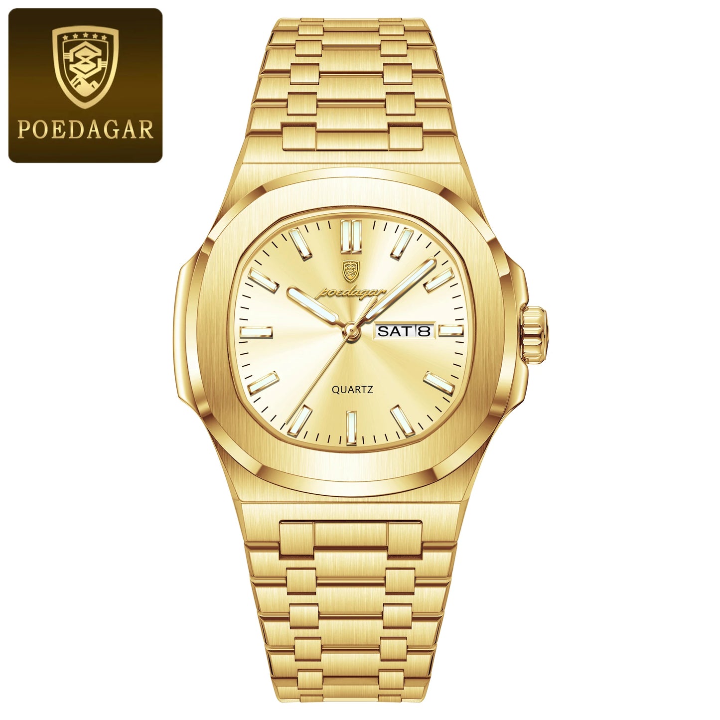 POEDAGAR LUXURY MILITARY MENS WATCH