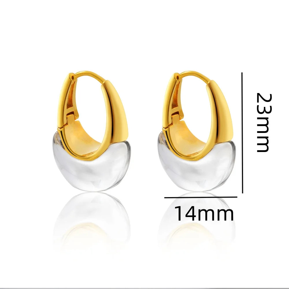 Transparent Water Drop Earrings