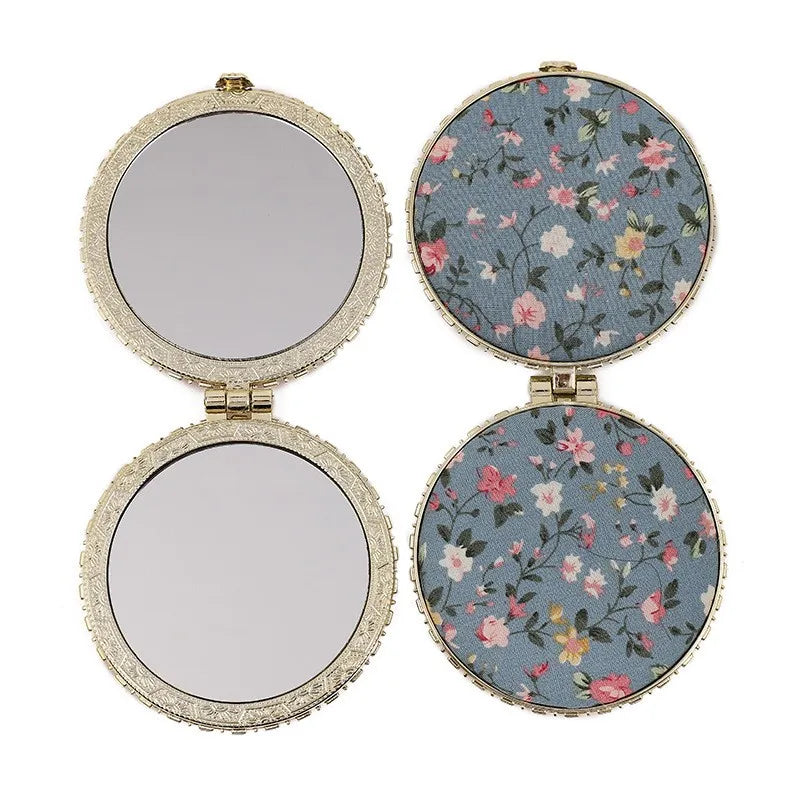 Vintage Floral Pocket Mirror
