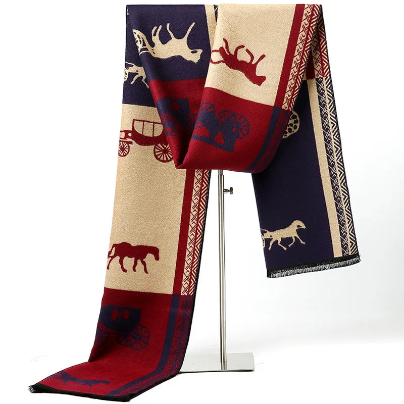 Horse Pattern Gentlemen Scarf