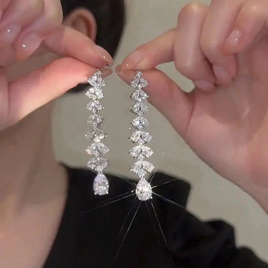 Cascading Crystal  Dangle Earrings *LIMITED STOCK*