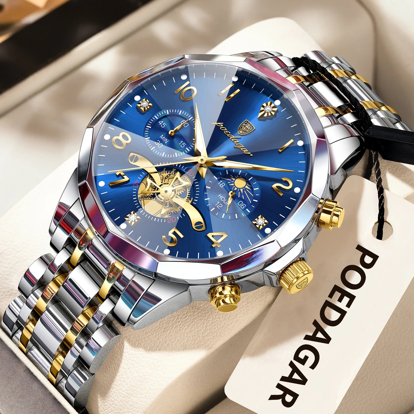 POEDAGAR 939 LUXURY MENS WATCH