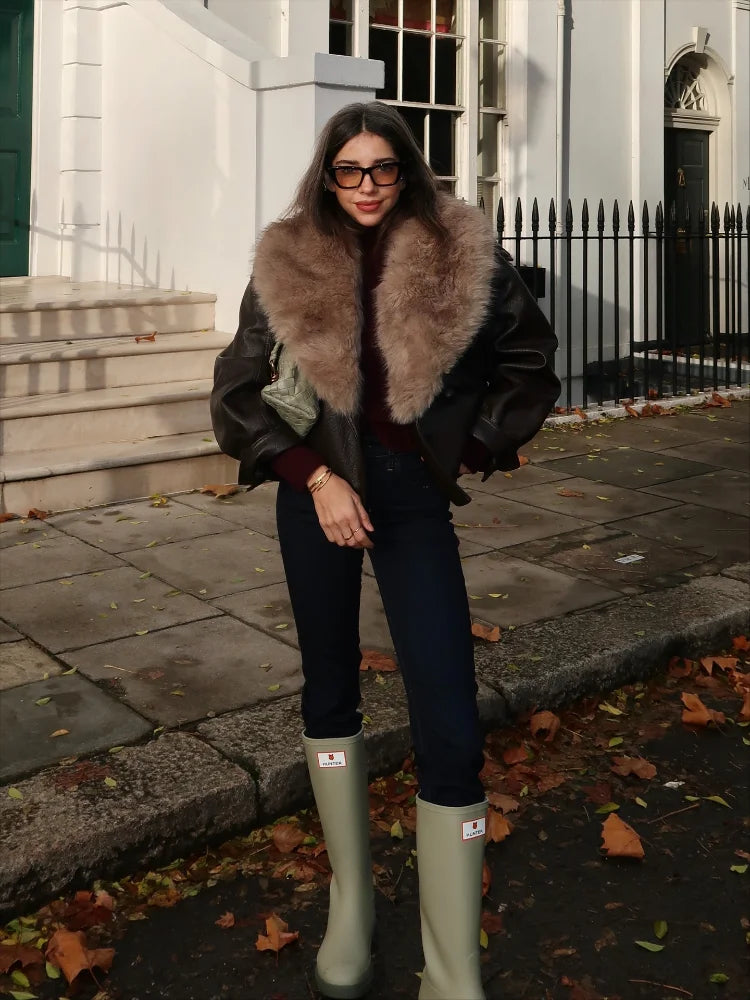 ZARA Faux Leather Jacket