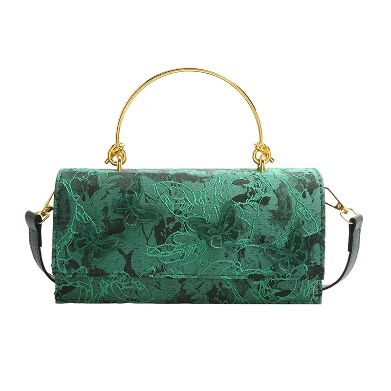 Elegant Butterfly Lace Handbag