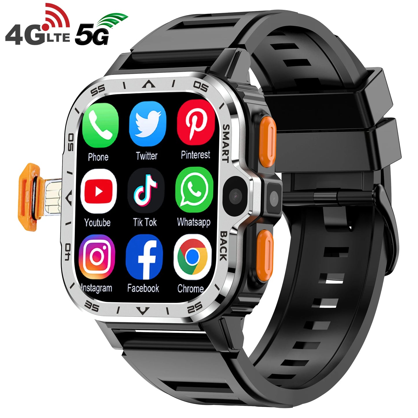 WIFI 5G SIM CARD Smart Watch GPS Navigation
