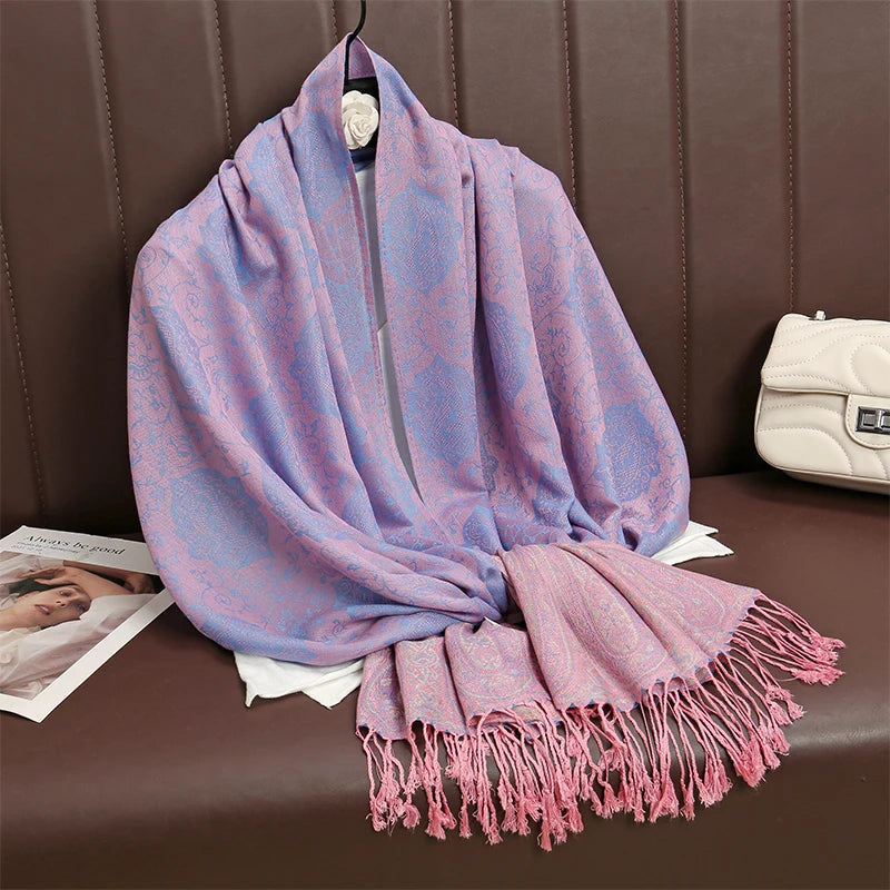 Luxury Thick Cashmere Women Shawl