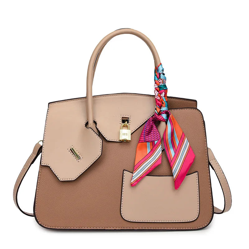 Lychee Grain Large Capacity Handbag