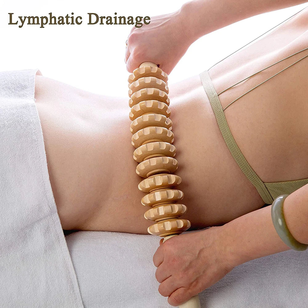 Bendable Wood Therapy Massage Roller
