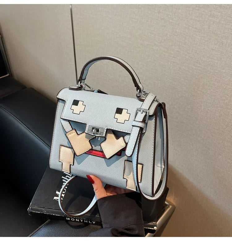 Retro Chic Leather Crossbody Bag