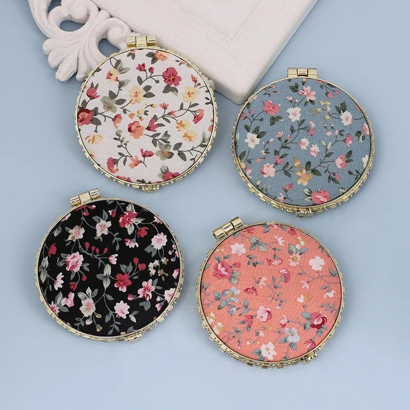 Vintage Floral Pocket Mirror