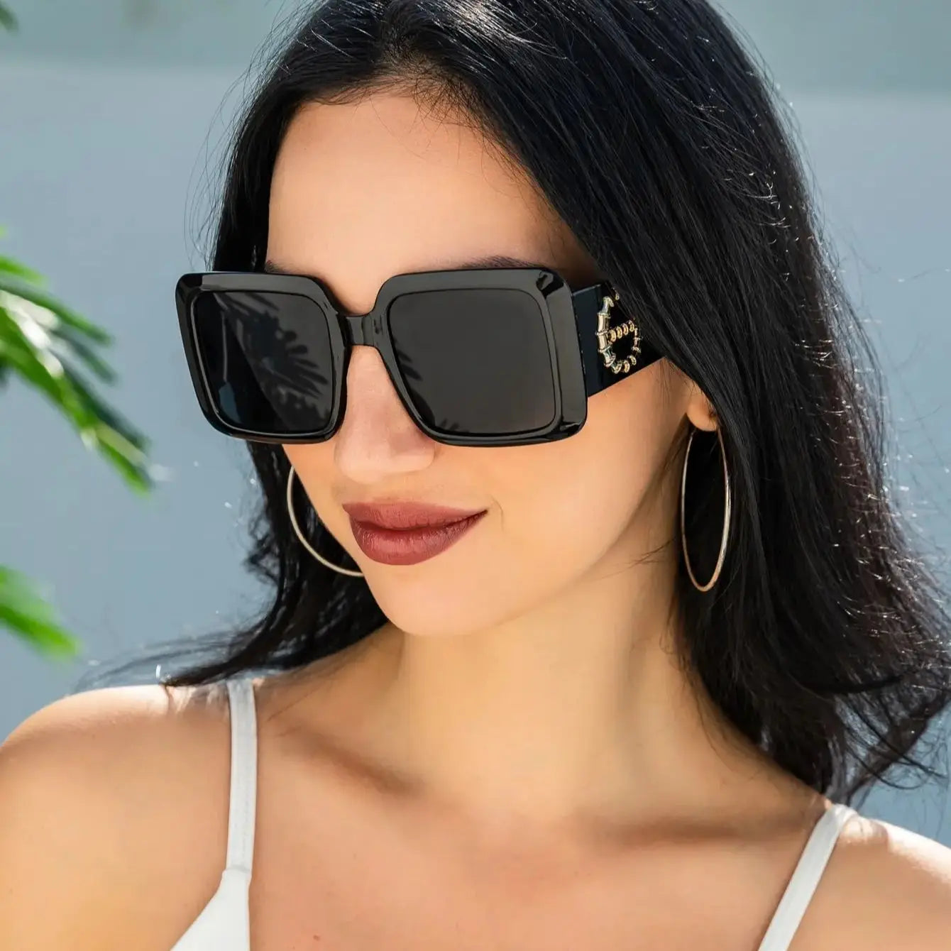 Unisex Luxury Square Sunglasses