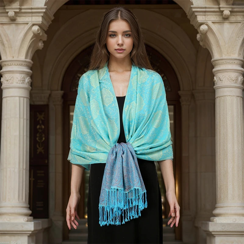 Luxury Thick Cashmere Women Shawl