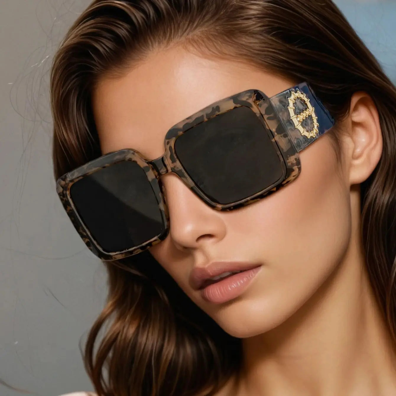 Unisex Luxury Square Sunglasses
