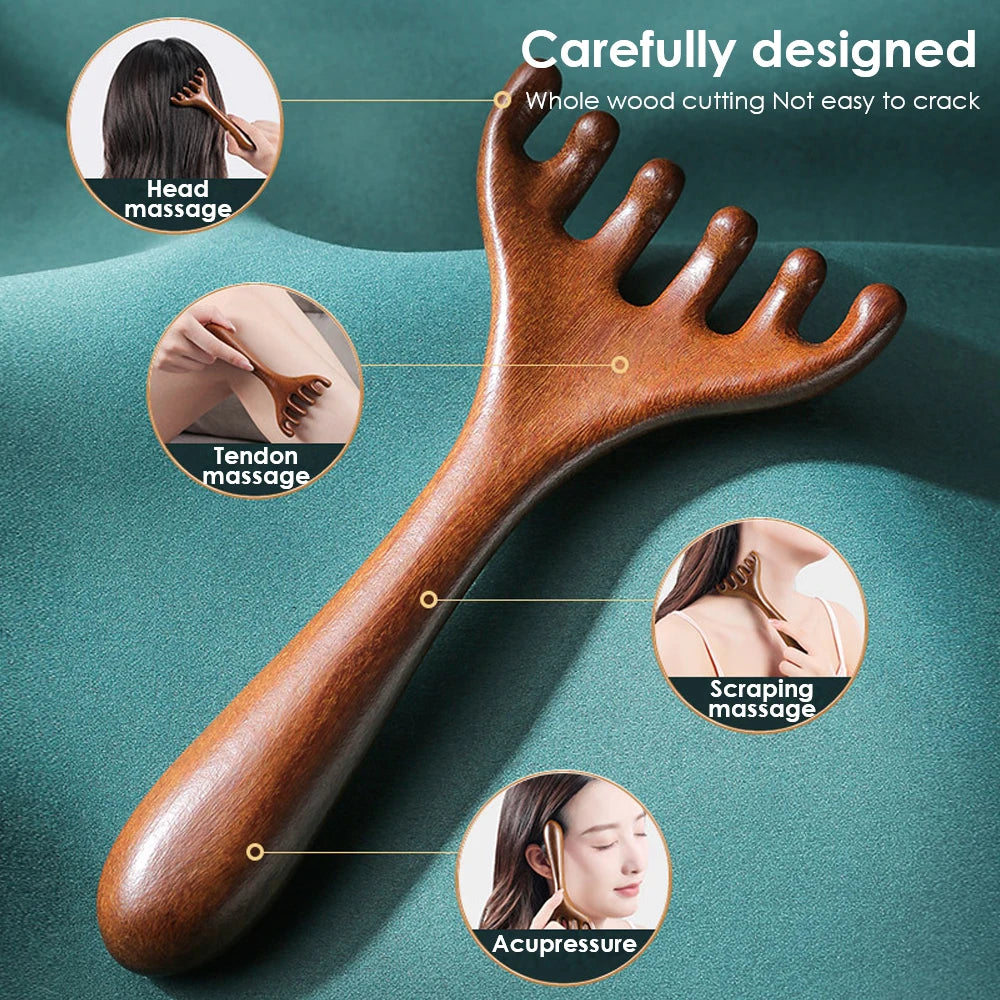 Sandalwood Antler Massage Comb