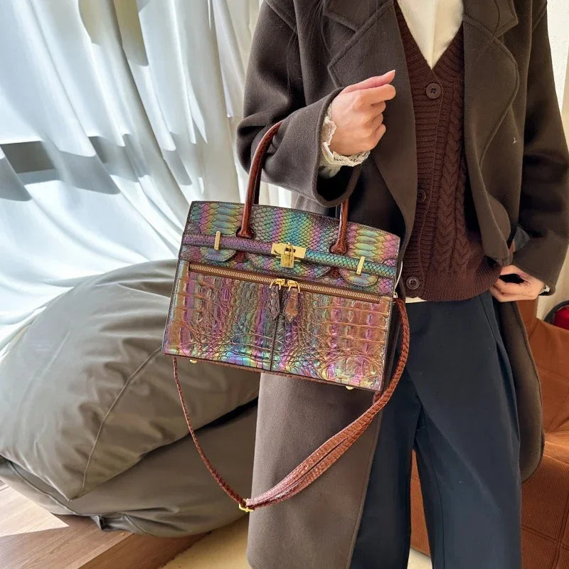 Double Zip High Sense Handbag