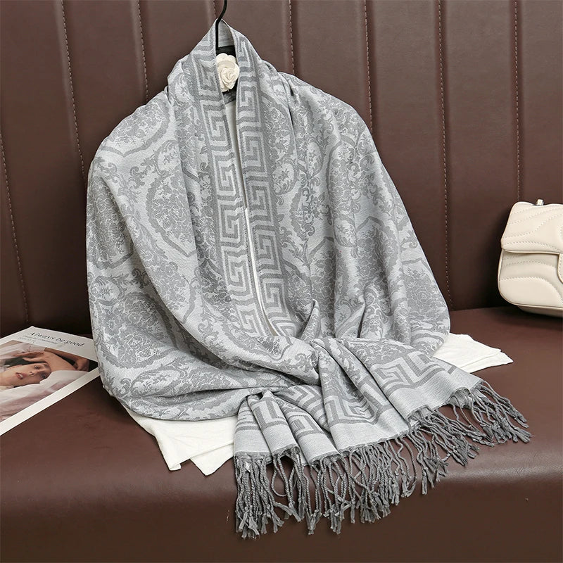 Luxury Thick Cashmere Women Shawl