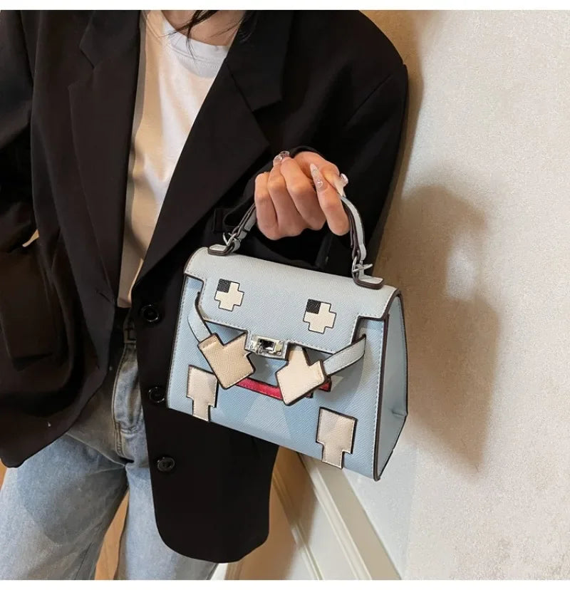 Retro Chic Leather Crossbody Bag