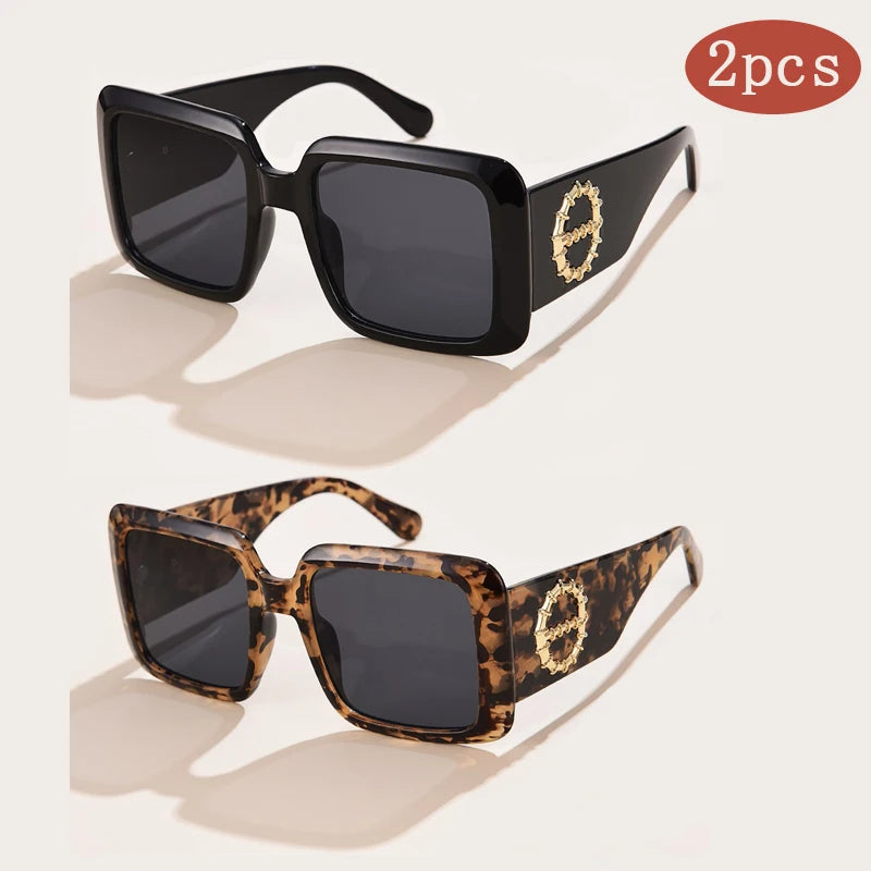 Unisex Luxury Square Sunglasses