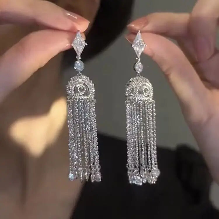 Cascading Crystal  Dangle Earrings *LIMITED STOCK*
