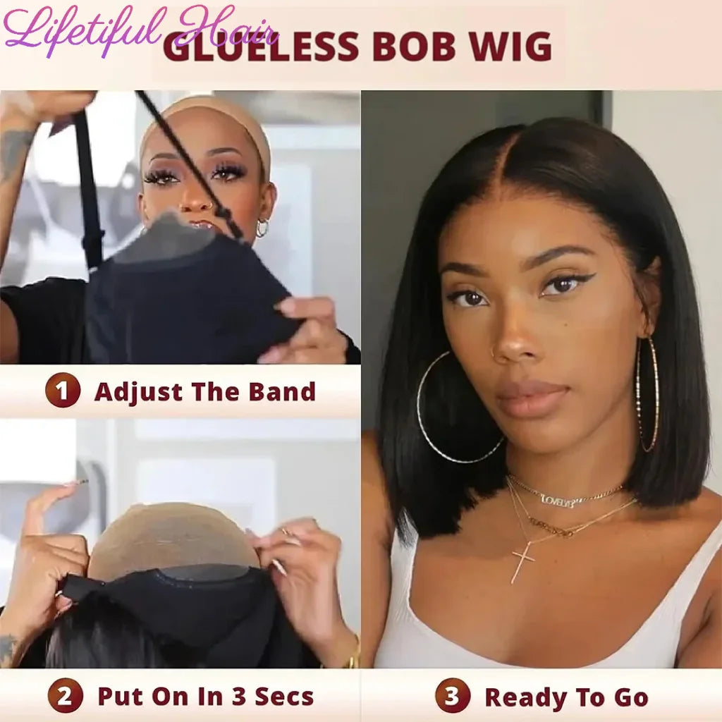 Glueless Bob Human Hair Wig