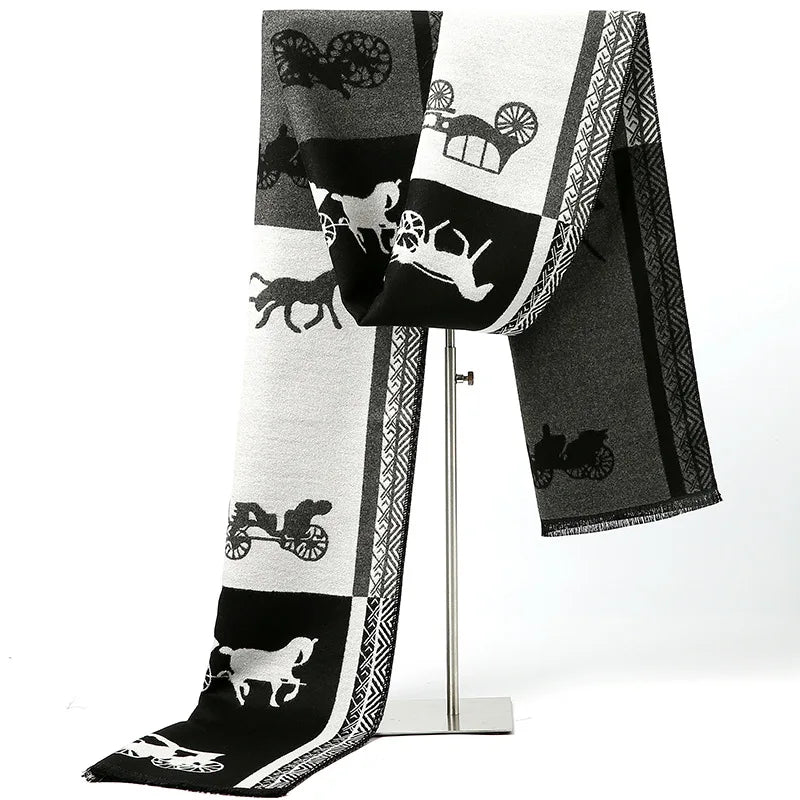Horse Pattern Gentlemen Scarf