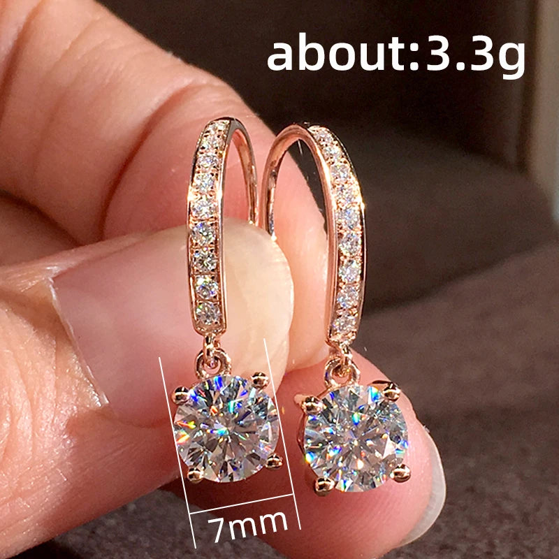 Minimalist Hook Crystal Earrings